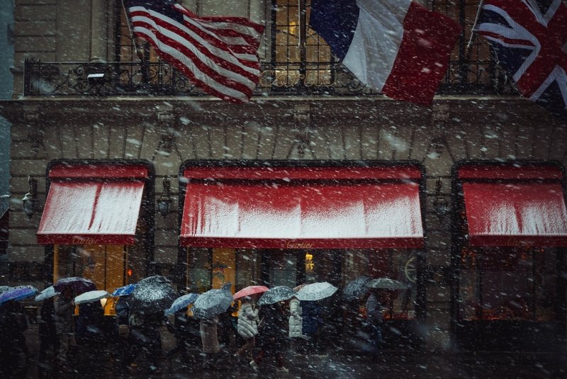 Зимний Манхэттен, Нью-Йорк. Фотограф Массимо Джакетти.