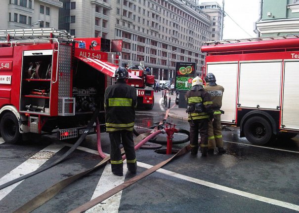 пожар в метро в Москве