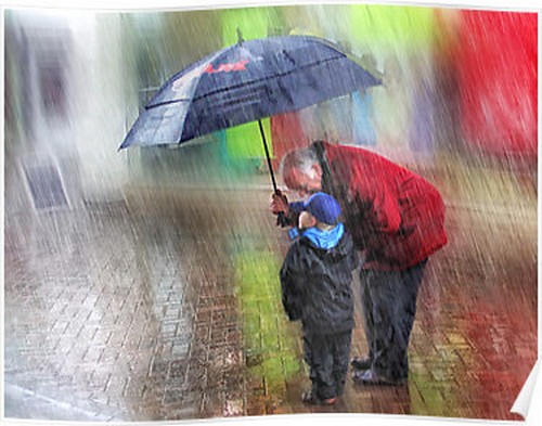 Люди под дождем - красиво и актуально для осенних фото - №5