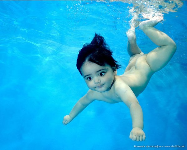Позитивные фотографии плавающих детей - №2