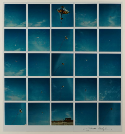 Lucien Clergue. Le Cerf Volant, Bretagne. 1984, Polaroid SX-70 Time Zero. © Lucien Clergue