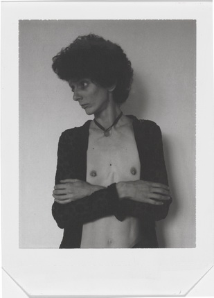 Robert Mapplethorpe. Untitled (Diane). ca. 1974, Polaroid Type 55. 4 x 5". © Robert Mapplethorpe Foundation