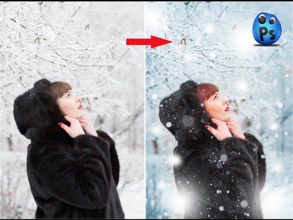 Художественная обработка зимней фотографии