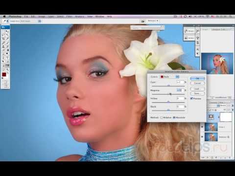 Photoshop обработка портретной фотографии. Часть 2