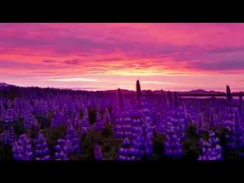 Красивый закат Исландии