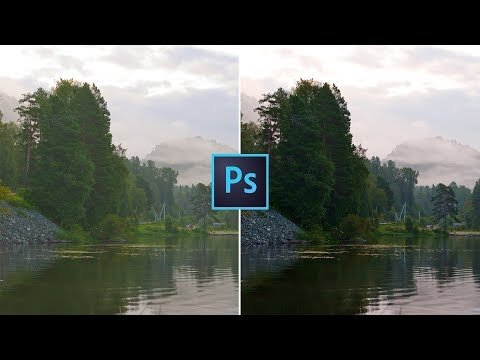 Цветокоррекция пейзажа в Photoshop