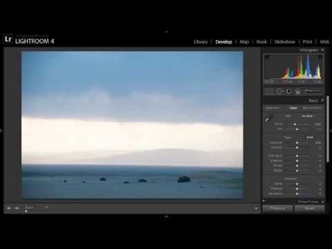 Как наложить фильтр в Lightroom 4