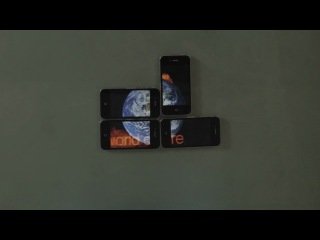 Красивое видео на 4-х АйФонах