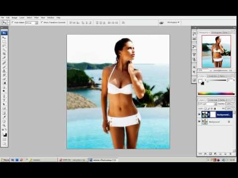 Урок Фотошоп - Как сделать загар на пляжном фото