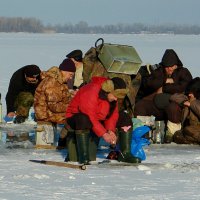 Тихие радости зимней рыбалки :: Елена Подоляк