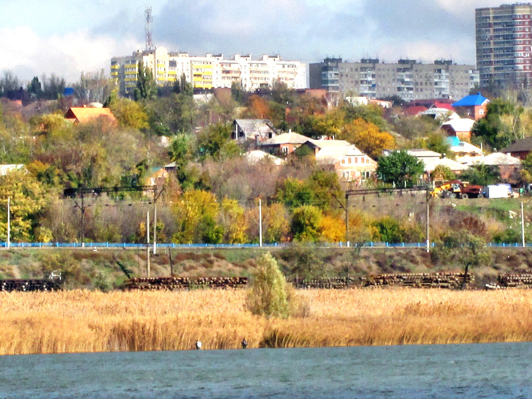 Пейзаж с железной дорогой на берегу Дона... - Тамара (st.tamara)