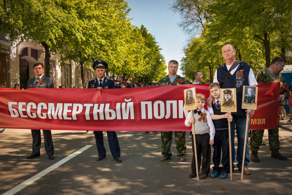 В этом году мы присоединились к акции "бессмертный полк". - Дарья Казбанова