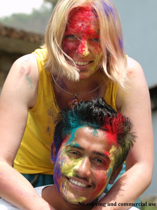 HAPPY HOLI in Pokhara Nepal! - Мария Москалева