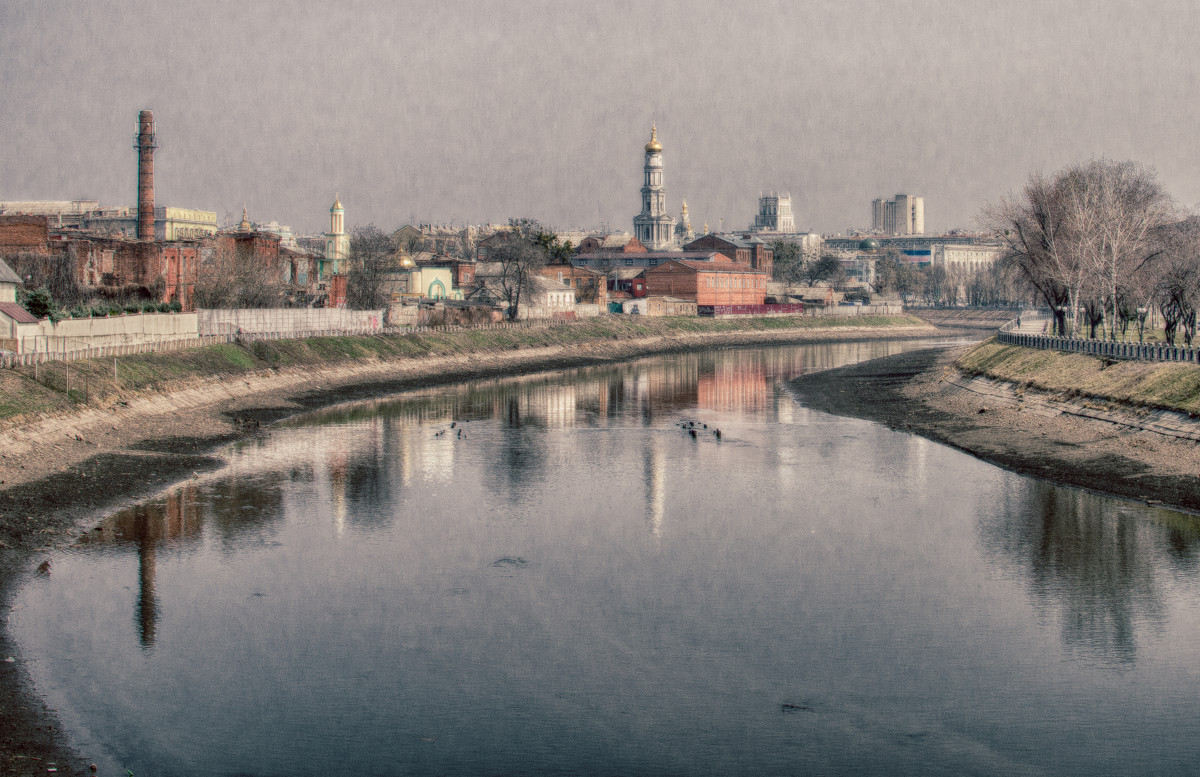 Вид на город с Гончаровского моста. Харьков. - Игорь Найда