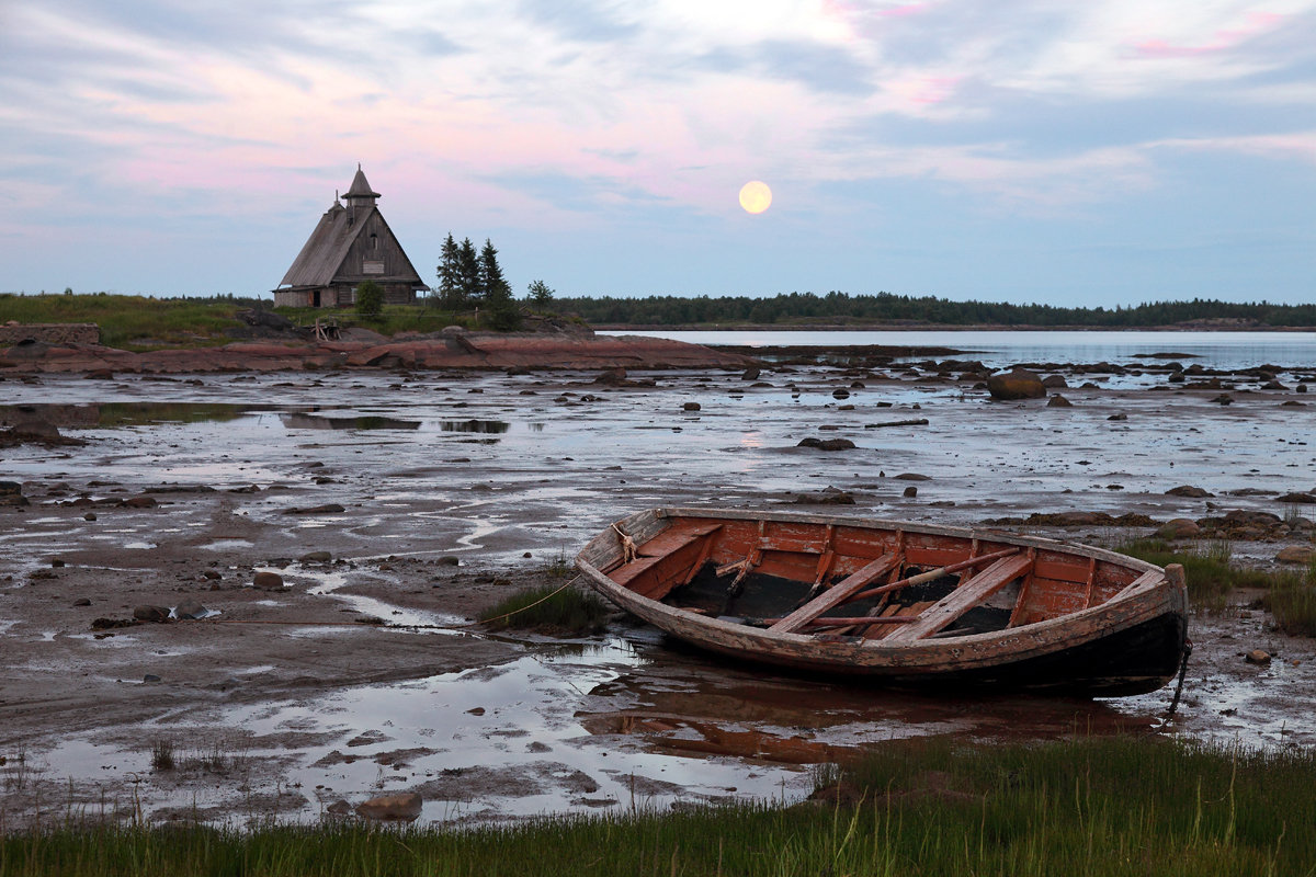 Отлив на Белом море в белую ночь - Валерий Князькин