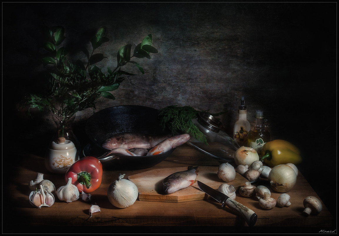 Натюрморт с рыбой - Дмитрий Motorin Натюрморт с рыбой - Дмитрий Motorin