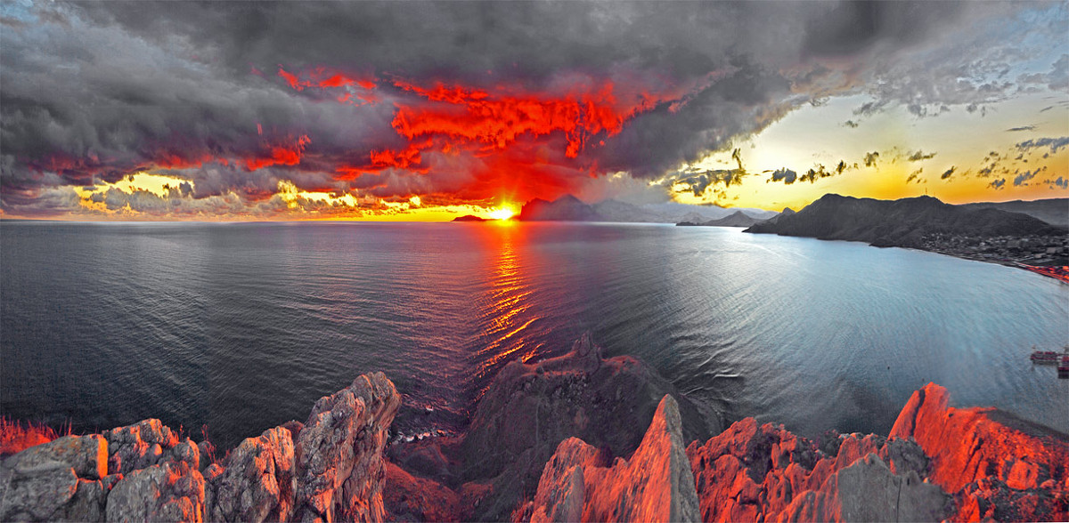 закат расправил крылья в небесах... - viton 