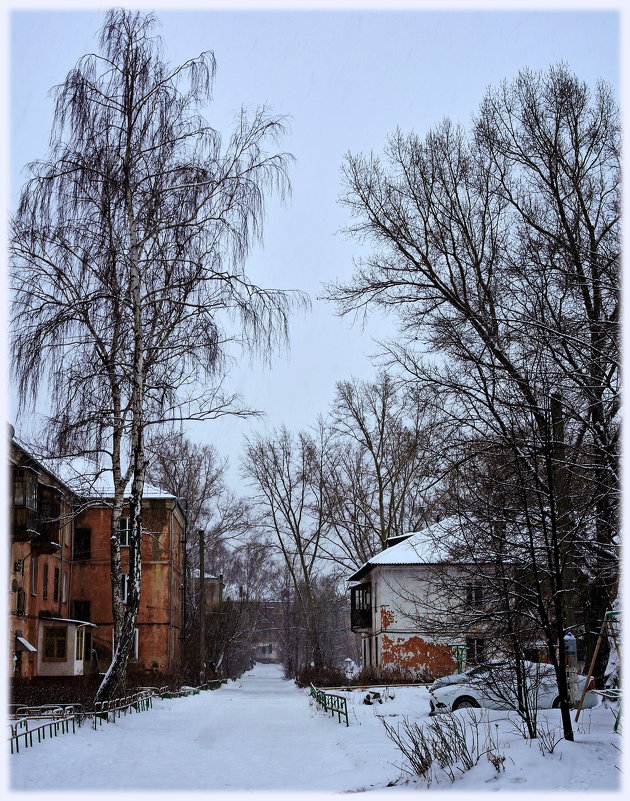 Декабрь во дворе. - Владимир Михайлович Дадочкин Декабрь во дворе. - Владимир Михайлович Дадочкин