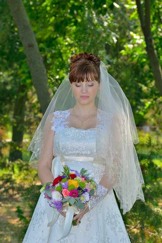 Невеста с букетом. Анастасия. - Раскосов Николай Невеста с букетом. Анастасия. - Раскосов Николай