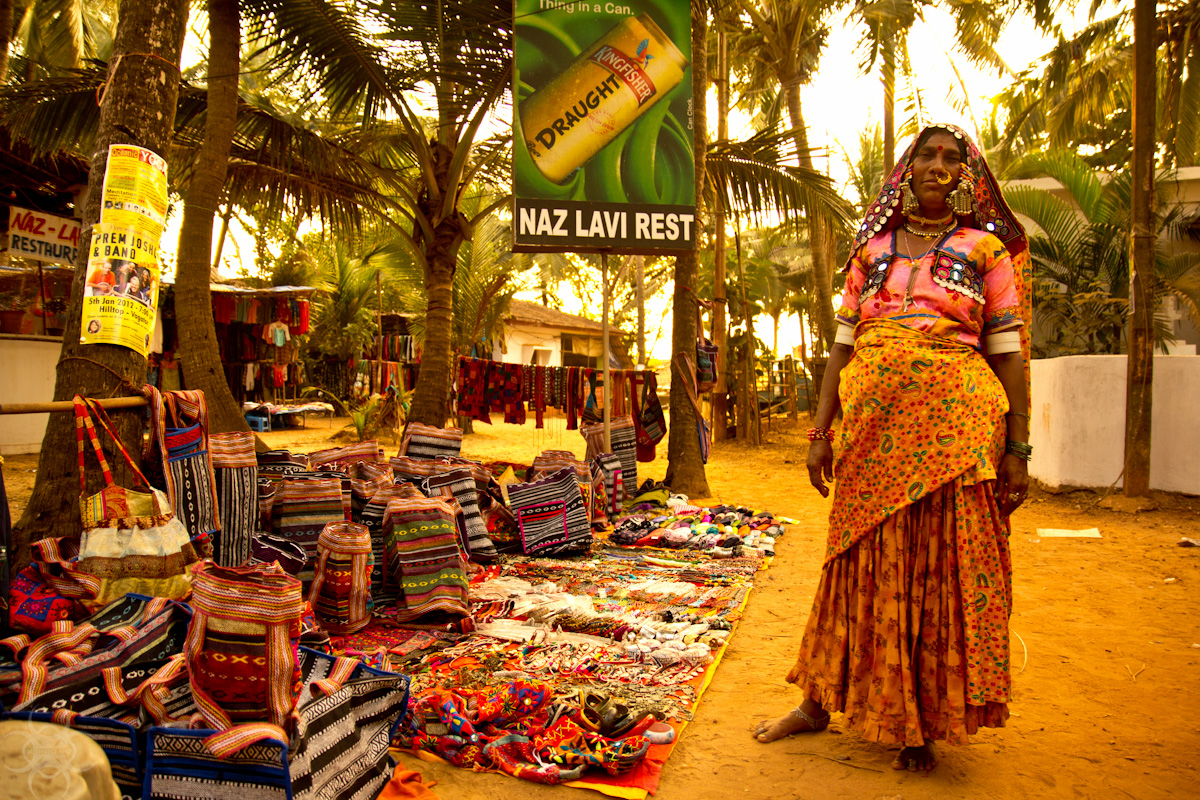 The saleswoman @ Anjuna flea market - Nick K