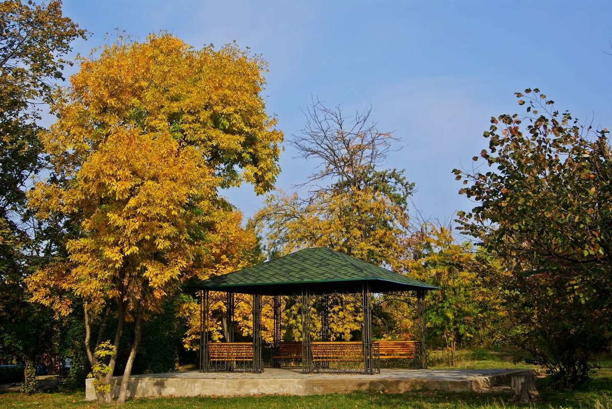 беседка в парке - Александр Корчемный