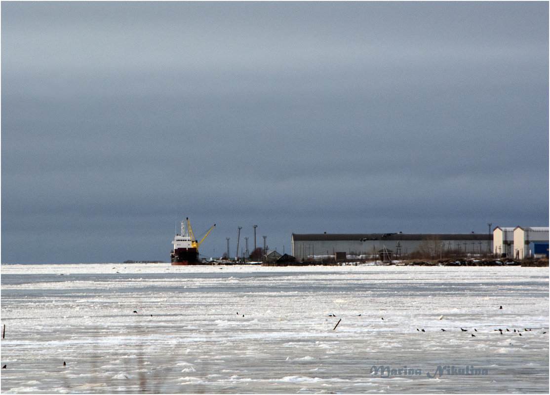 Город Онега. Белое море. Порт. - Марина Никулина Город Онега. Белое море. Порт. - Марина Никулина