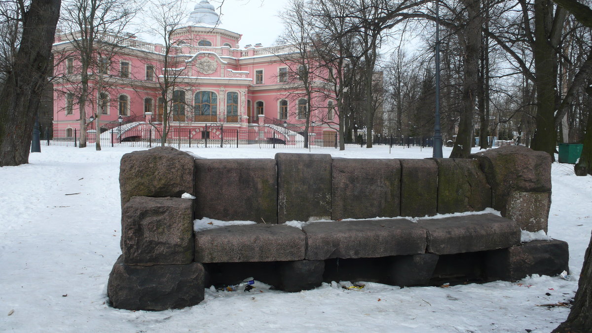 СПб.Гранитная скамья на пристани - Таэлюр 