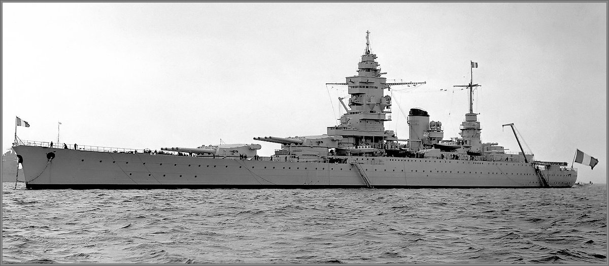 French battlecruiser,fast battleship" Dunkerque", Spithead, May 1937. - Александр 