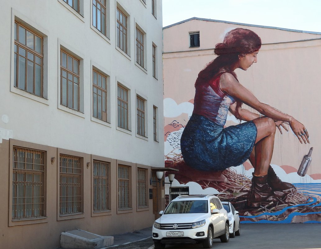 Граффити австралийца Fintan Magee, Кисельный переулок - ZNatasha -