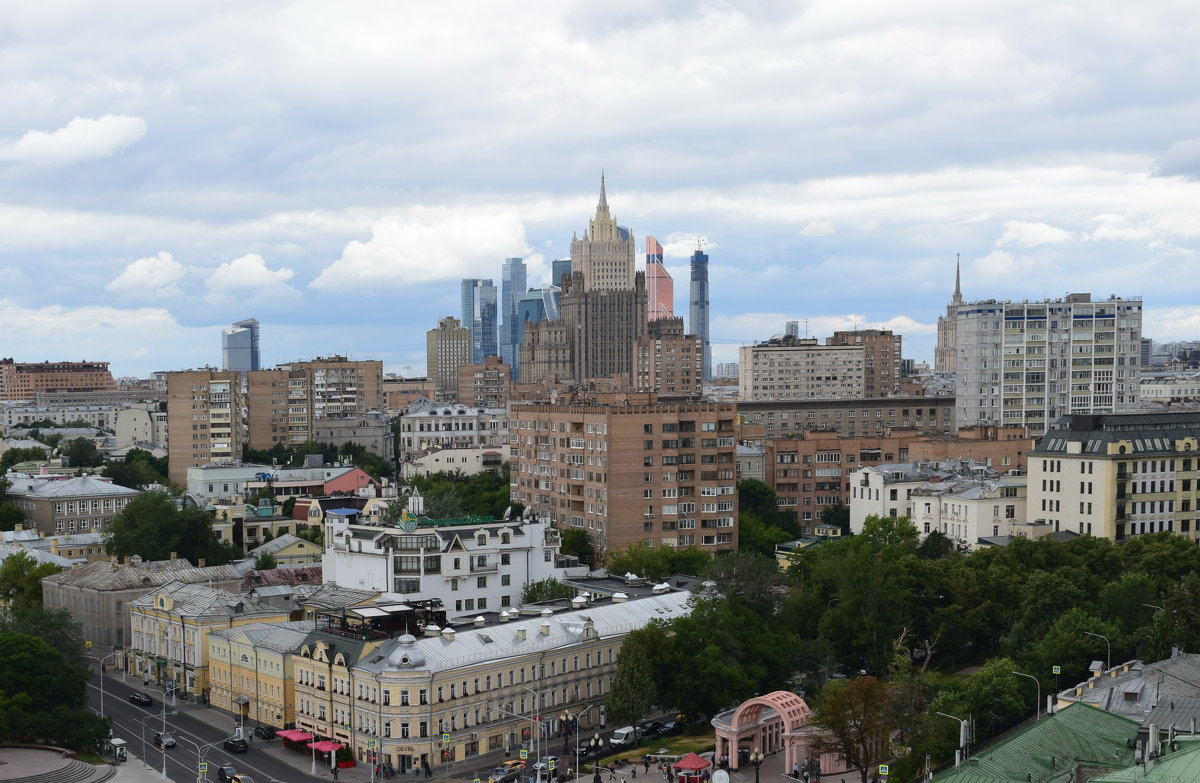 Москва  с высоты птичьего полета.... - Galina Leskova