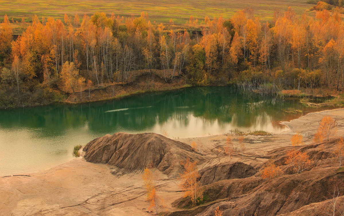 Золотая осень, бирюзовая  вода - Евгений (bugay) Суетинов