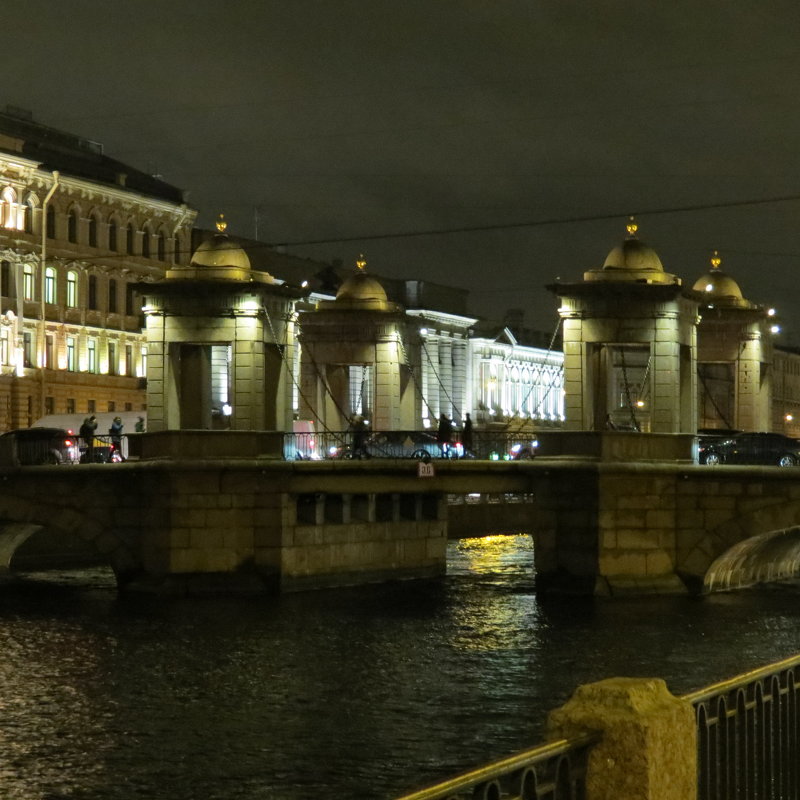 Мост Ломоносова вечером - Людмила 