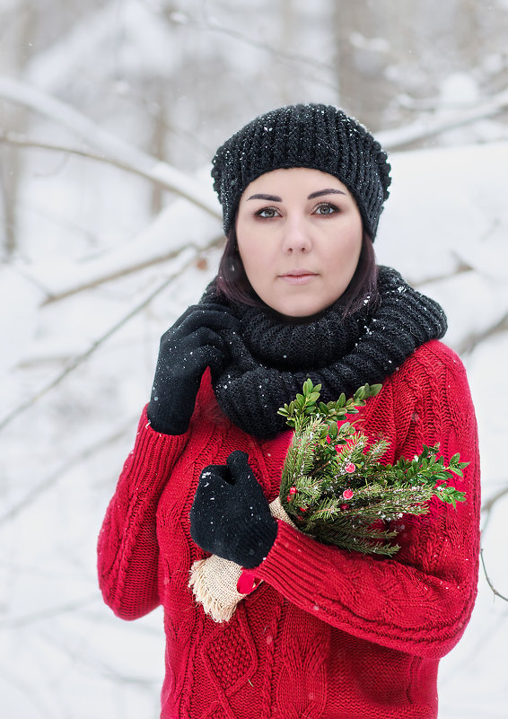 Аннушка в зимнем лесу - Alex L.