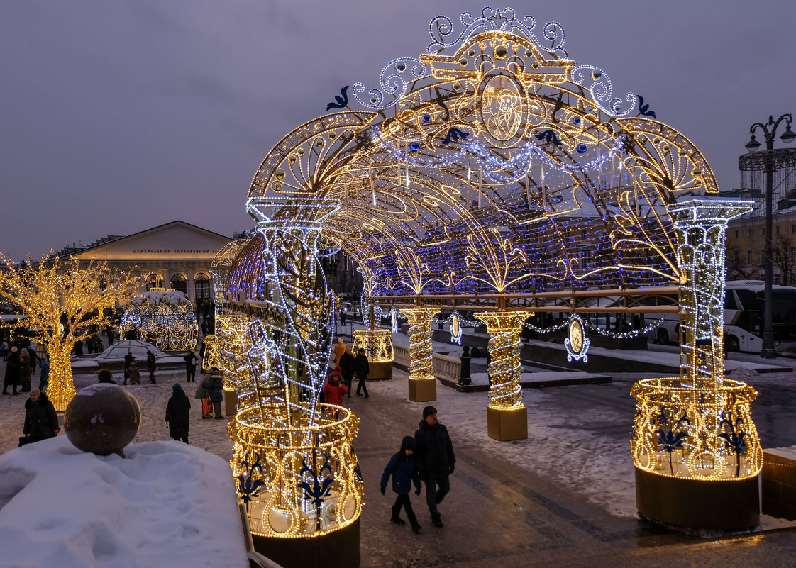 Новогодняя Москва. Манежная площадь (08.01.2019) - Надежда Лаптева