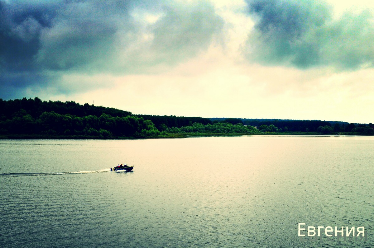 На водохранилище перед грозой - Евгения Мартынова