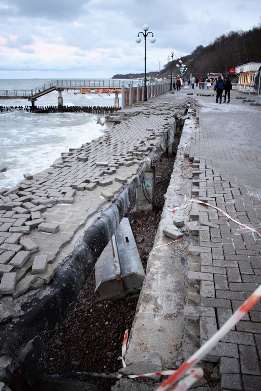 Последствия январского урагана в Светлогорске - Марина 