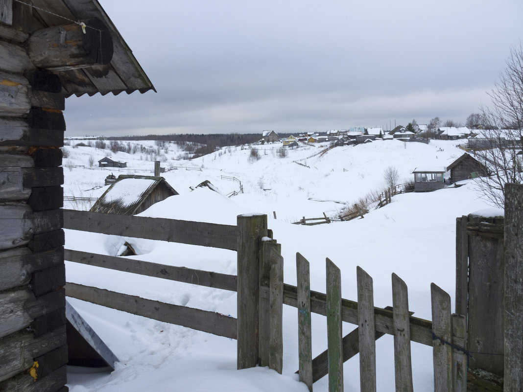 2019, поморское село Нёнокса. Разные ракурсы в начале весны - Владимир Шибинский