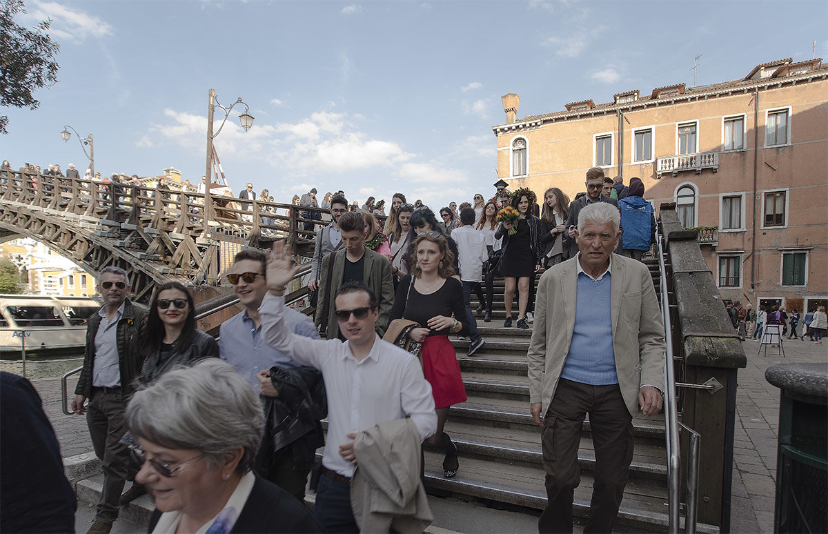 Venezia. Il ponte Dell'Accademia sul Canal Grande. - Игорь Олегович Кравченко