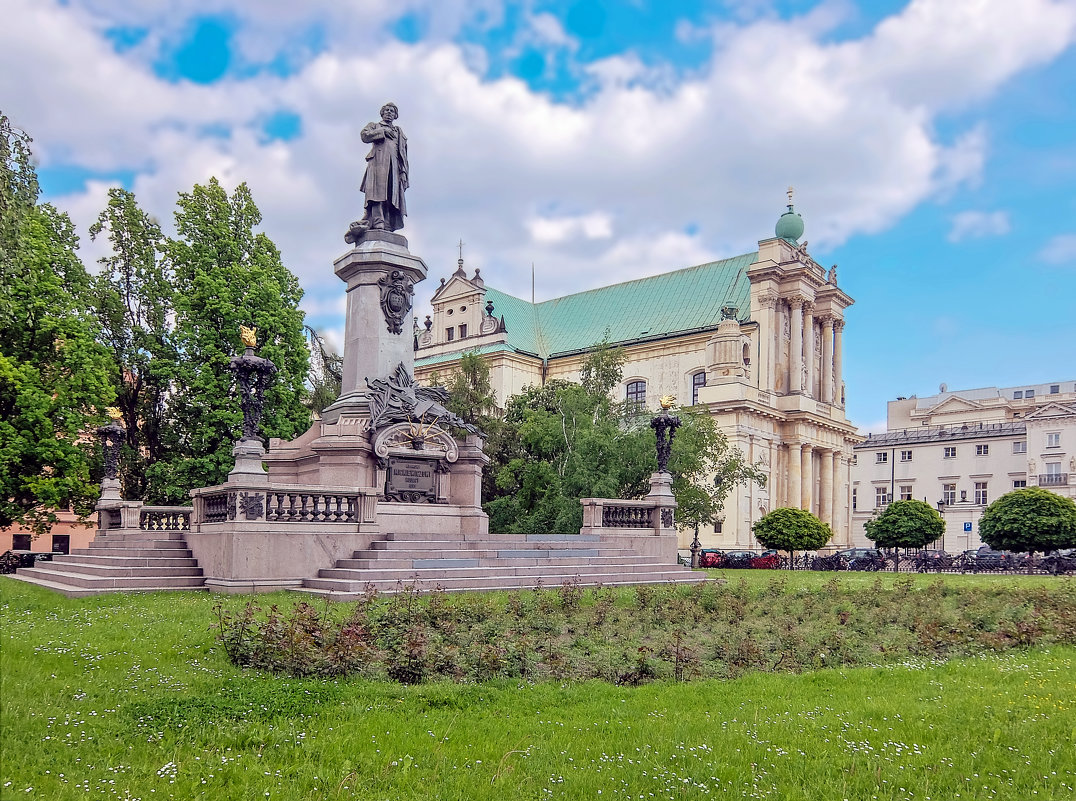 Памятник Адаму Мицкевичу. Варшава. Польша. - Олег Кузовлев