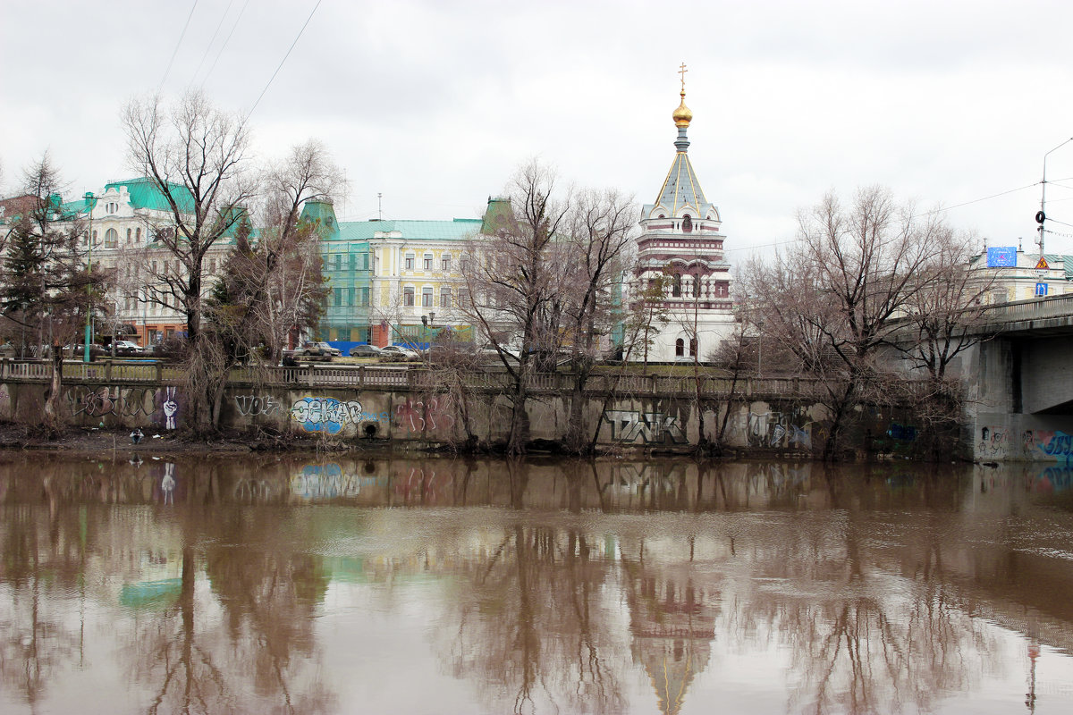 Часовня на берегу р. Омь - раиса Орловская