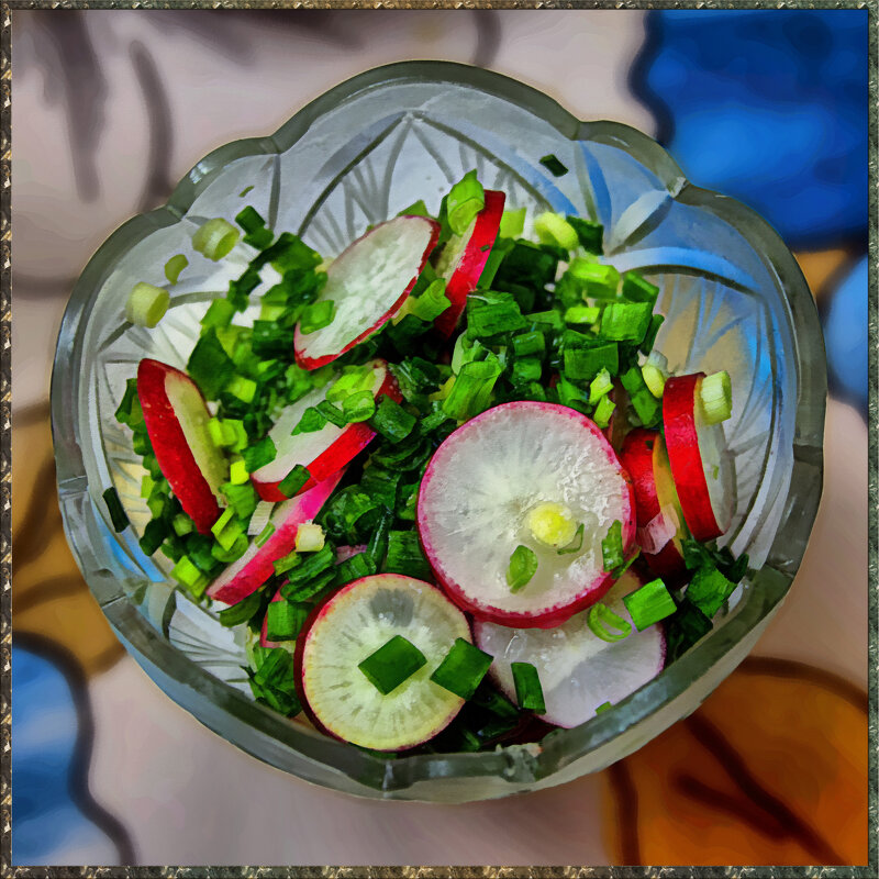 Редис с зелёным луком - Анатолий Чикчирный Редис с зелёным луком - Анатолий Чикчирный