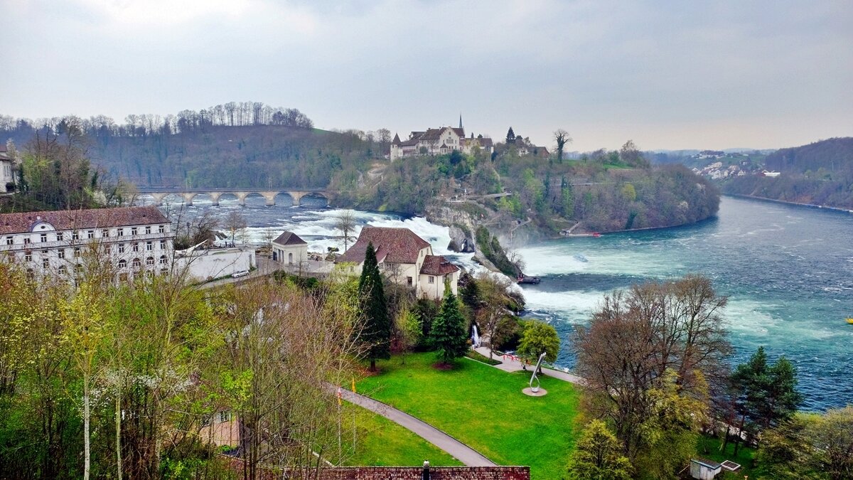 Neuhausen am Rheinfall Рейнский водопад Швейцария - wea *