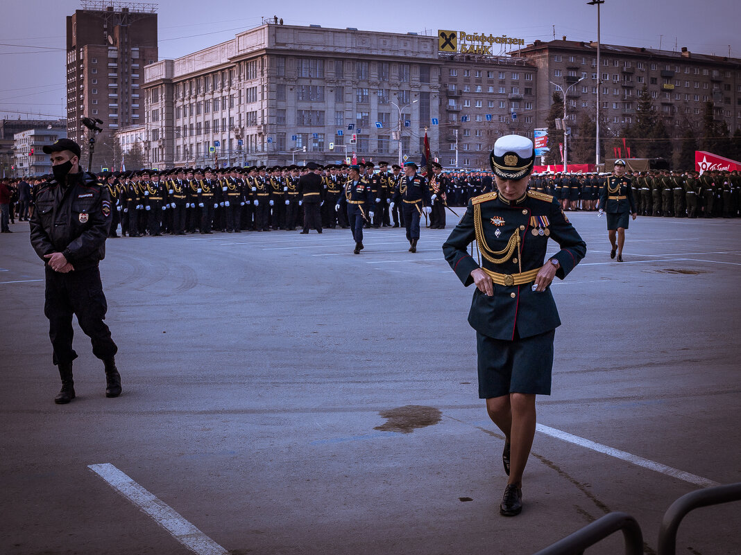 Репетиция парада Победы. Новосибирск, 7 мая - Елена Берсенёва