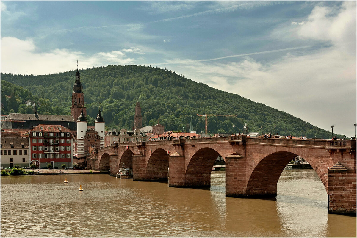 Старый мост г. Гейдельберг ( нем. Heidelberg ) — город в Германии - Bo Nik