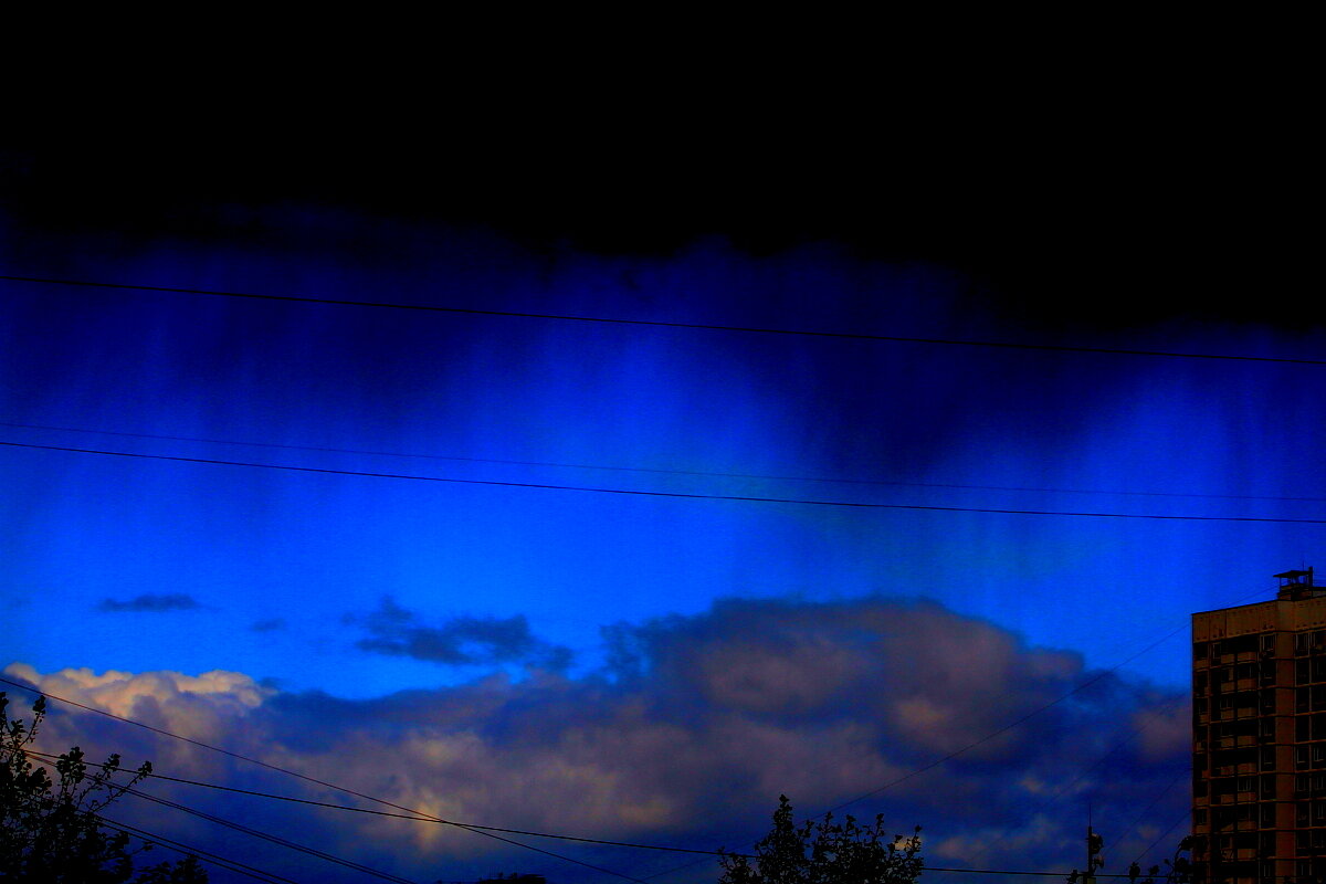 Опускается занавес из тучи   Этюд - олег свирский 