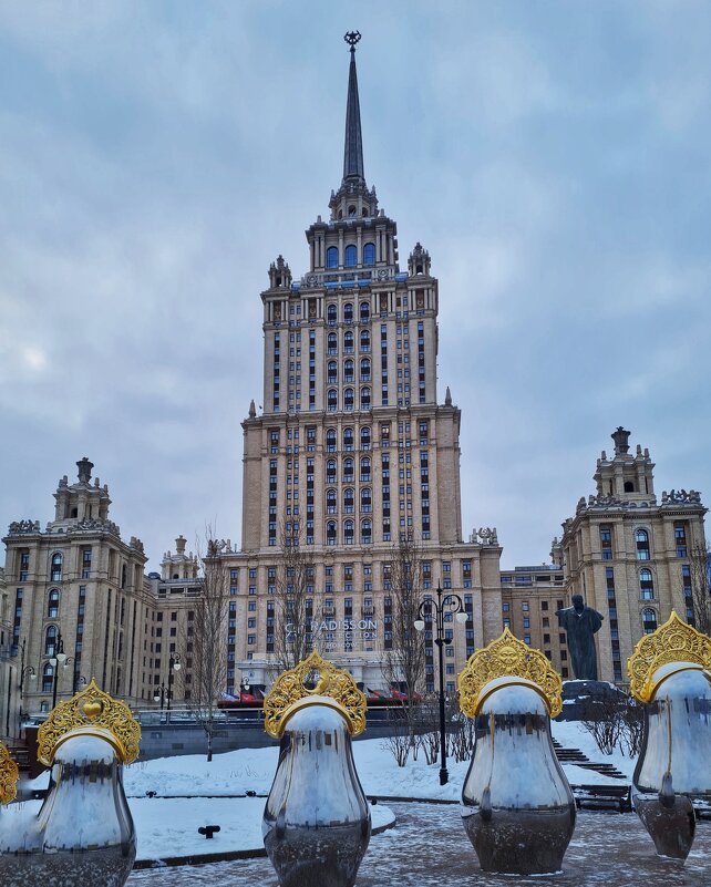 Москва новогодняя. Гостиница "Украина". - Надежда Лаптева