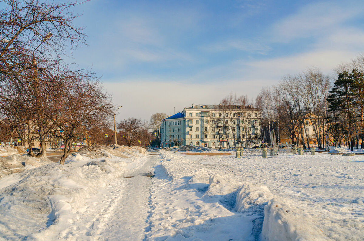 Заснеженый Комсомольск-на-Амуре. - Виктор Иванович Чернюк