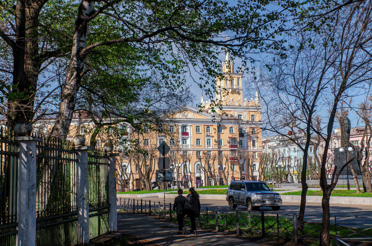 Площадь Ленина, Комсомольск-на-Амуре. - Виктор Иванович Чернюк