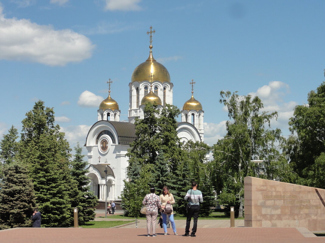 Площадь Славы.Храм Георгия Победоносца - марина ковшова 