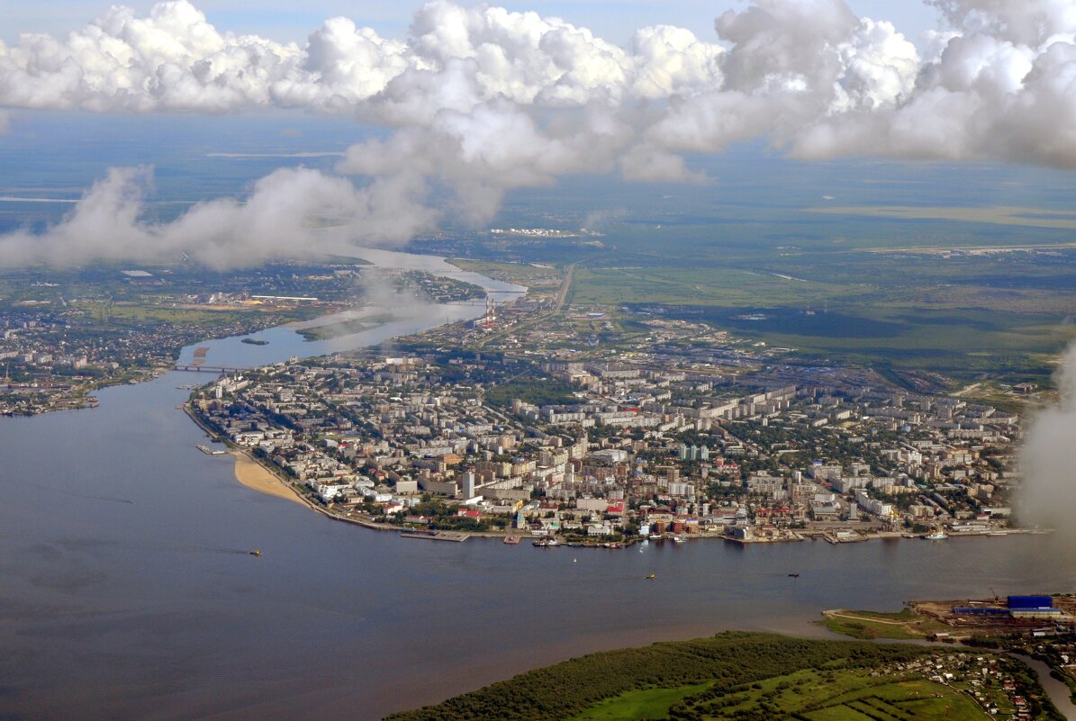 Архангельск из под облаков - vg154 